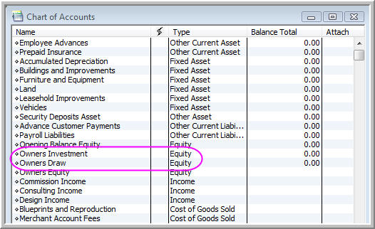 owner's equity draw quickbooks